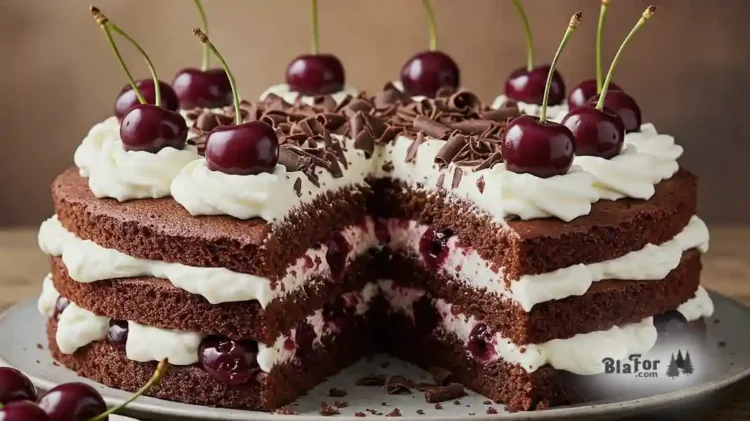 Traditionelle Schwarzwälder Kirschtorte